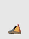 Round Toe Shoes CITY GREY BLUE/YELLOW